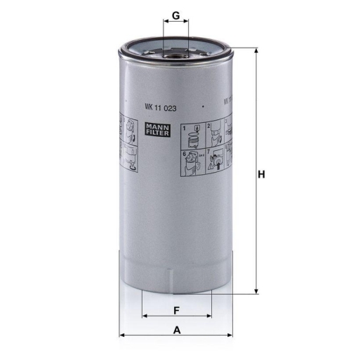 MANN-FILTER Kraftstofffilter WK 11 023 z
