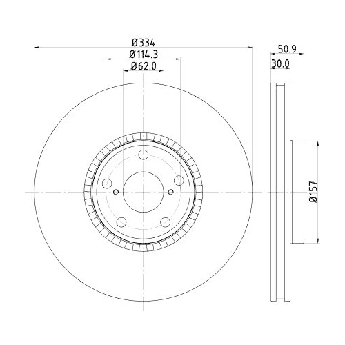 HELLA Bremsscheibe 8DD 355 112-861