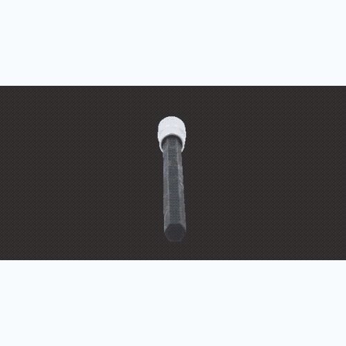 1/2 Zoll Bit-Stecknuss Innensechskant, extra lang, 12 mm KS TOOLS 911.9130