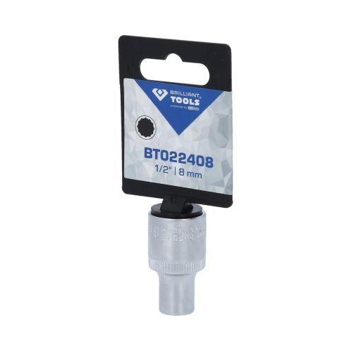 1/2 Zoll Zw&ouml;lfkant-Stecknuss, 8 mm BRILLIANT TOOLS BT022408