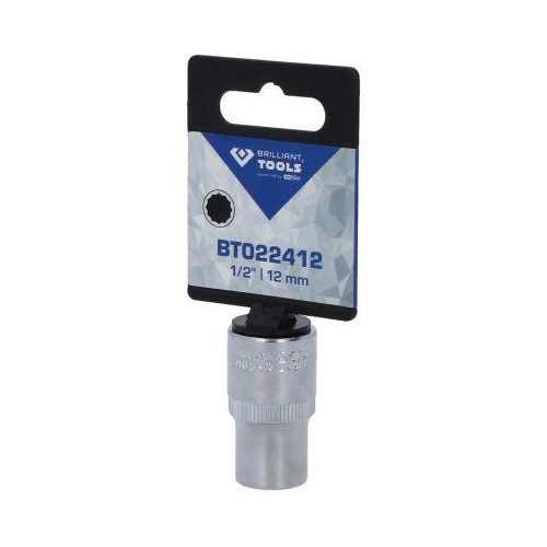 1/2 Zoll Zw&ouml;lfkant-Stecknuss, 12 mm BRILLIANT TOOLS BT022412