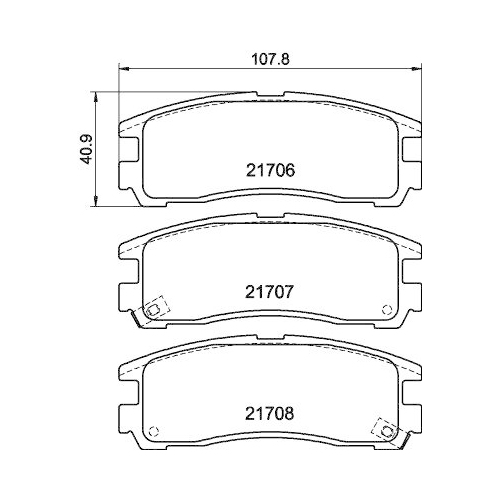 HELLA Bremsbelagsatz, Scheibenbremse 8DB 355 016-591