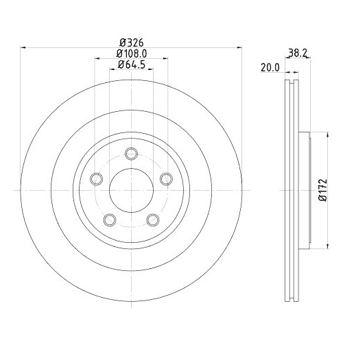 HELLA Bremsscheibe PRO 8DD 355 115-581