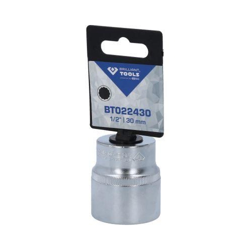 1/2 Zoll Zw&ouml;lfkant-Stecknuss, 30 mm BRILLIANT TOOLS BT022430