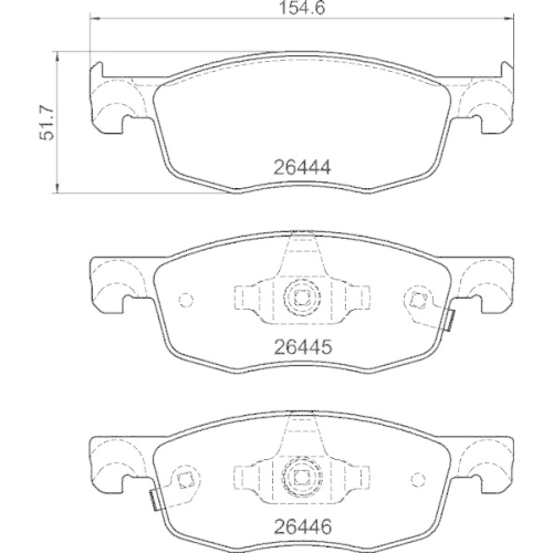 BREMBO Bremsbelagsatz, Scheibenbremse PRIME LINE P 83 185
