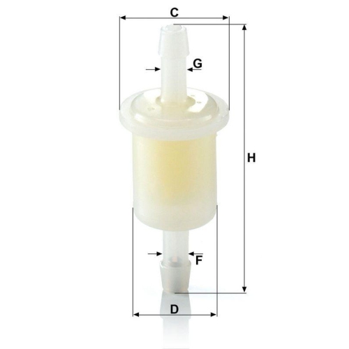 MANN-FILTER Kraftstofffilter WK 21 (10)