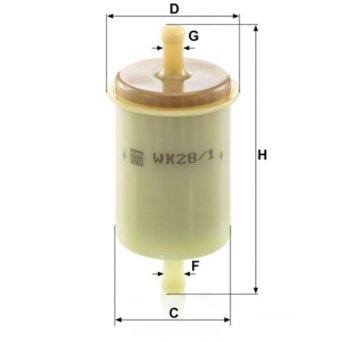 MANN-FILTER Kraftstofffilter WK 28/1