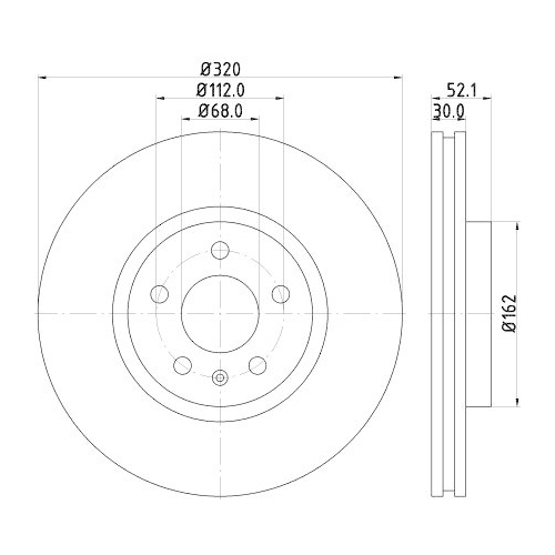 HELLA Bremsscheibe PRO 8DD 355 117-191