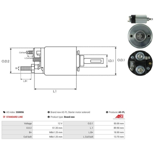 AS-PL Magnetschalter, Starter AS SS0056