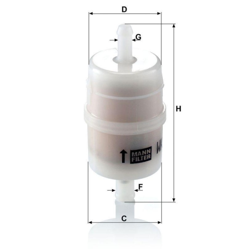 MANN-FILTER Kraftstofffilter WK 32/6