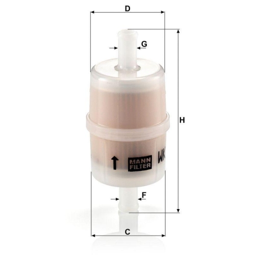 MANN-FILTER Kraftstofffilter WK 32/7
