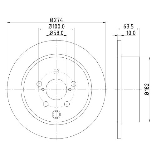 HELLA Bremsscheibe PRO 8DD 355 120-341