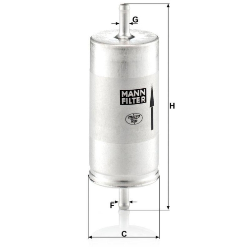 MANN-FILTER Kraftstofffilter WK 413