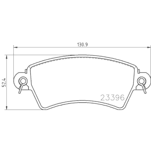 HELLA Bremsbelagsatz, Scheibenbremse 8DB 355 019-341