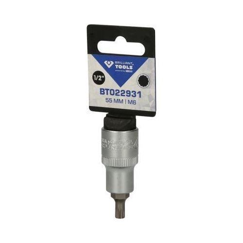 1/2 Zoll Vielzahn-Bit-Stecknuss, 55 mm lang, M6 KS TOOLS BT022931