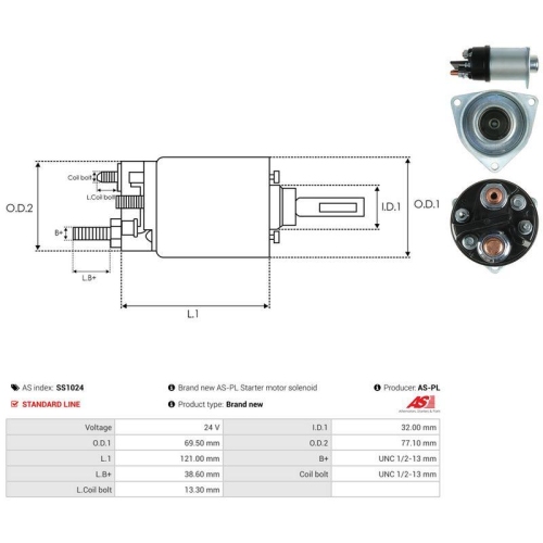 AS-PL Magnetschalter, Starter AS SS1024