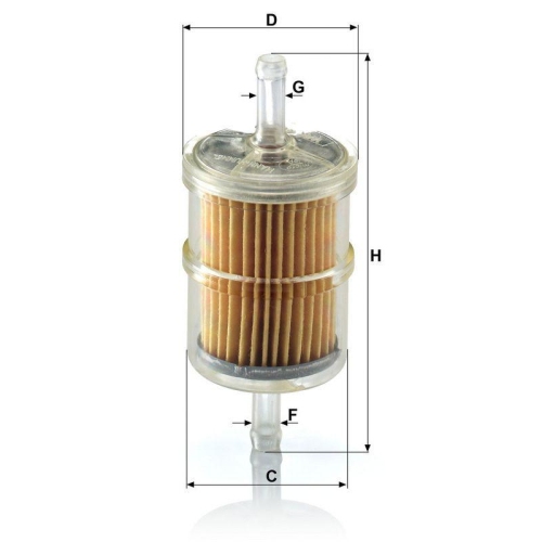 MANN-FILTER Kraftstofffilter WK 42/2