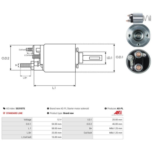 AS-PL Magnetschalter, Starter AS SS3107S