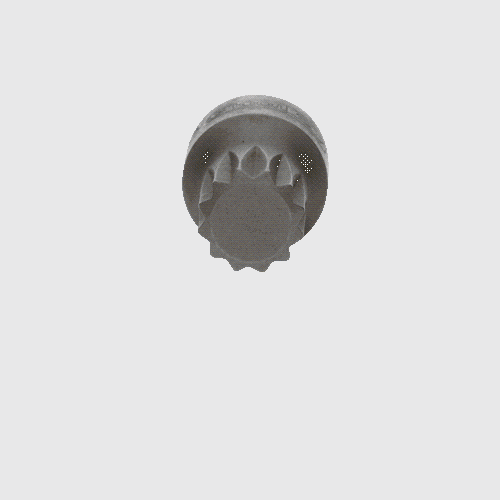 1/4 Zoll Bit-Stecknuss XZN, M10, extra kurz KS TOOLS 911.1856