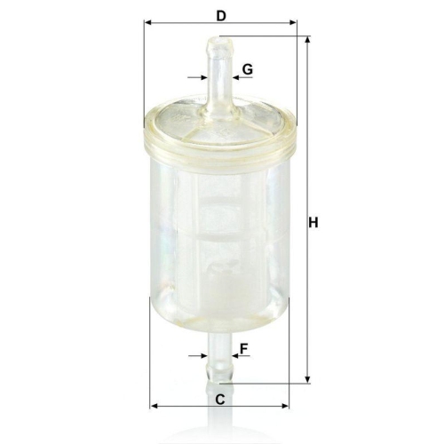 MANN-FILTER Kraftstofffilter WK 43/13 (10)