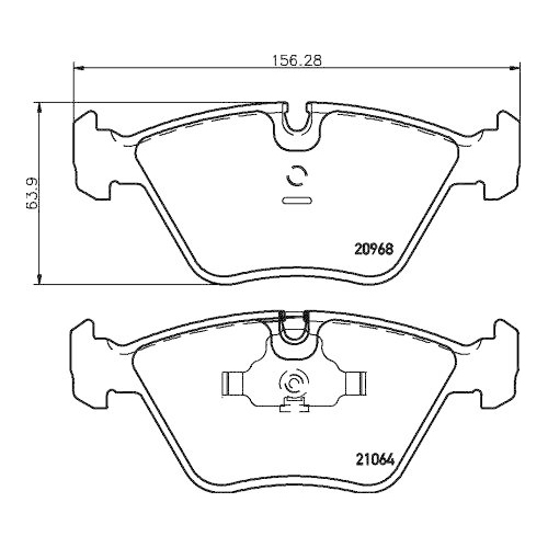 HELLA Bremsbelagsatz, Scheibenbremse 8DB 355 007-411