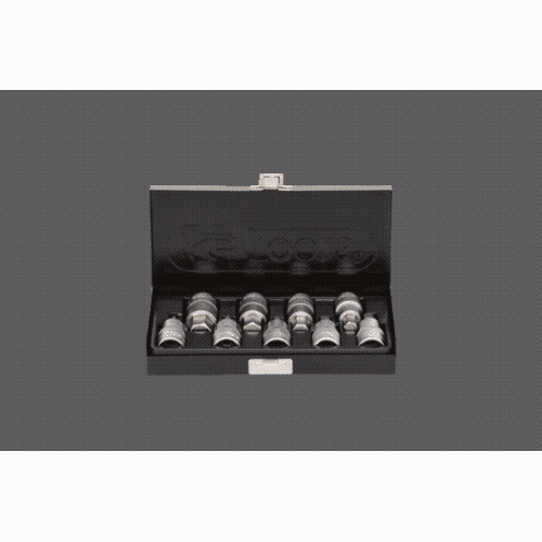 1/2 Zoll Bit-Stecknuss-Satz Innensechskant, kurz, 9-tlg KS TOOLS 911.1321