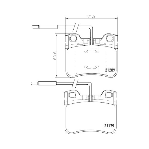 HELLA Bremsbelagsatz, Scheibenbremse 8DB 355 007-811