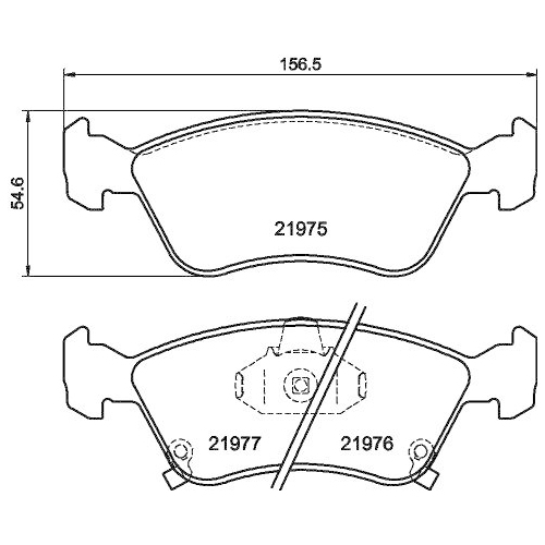 HELLA Bremsbelagsatz, Scheibenbremse 8DB 355 016-981