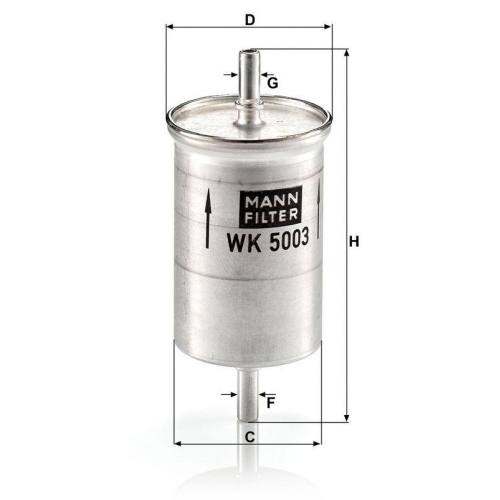 MANN-FILTER Kraftstofffilter WK 5003