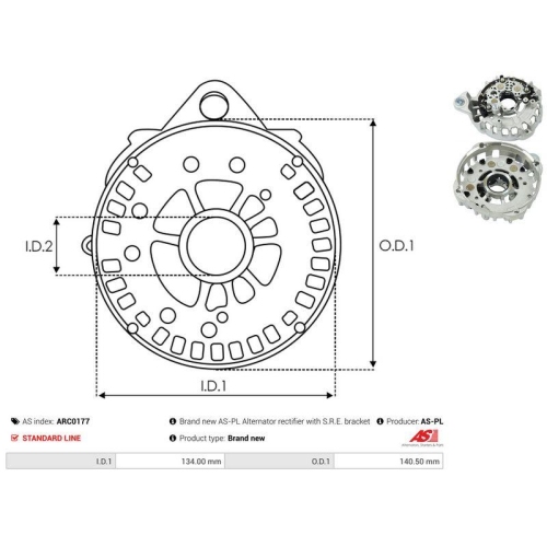 AS-PL Gleichrichter, Generator AS ARC0177