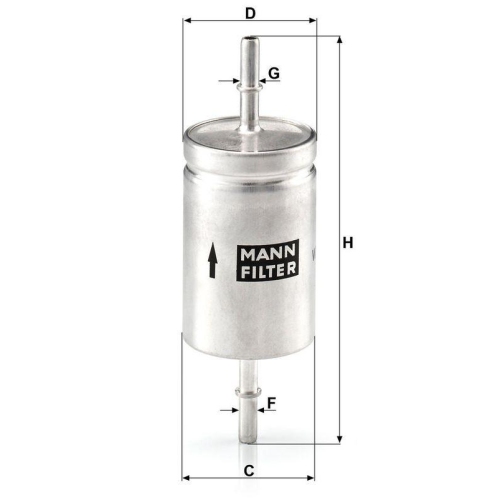 MANN-FILTER Kraftstofffilter WK 512