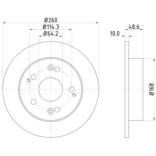 HELLA Bremsscheibe 8DD 355 110-311