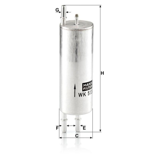 MANN-FILTER Kraftstofffilter WK 513/3