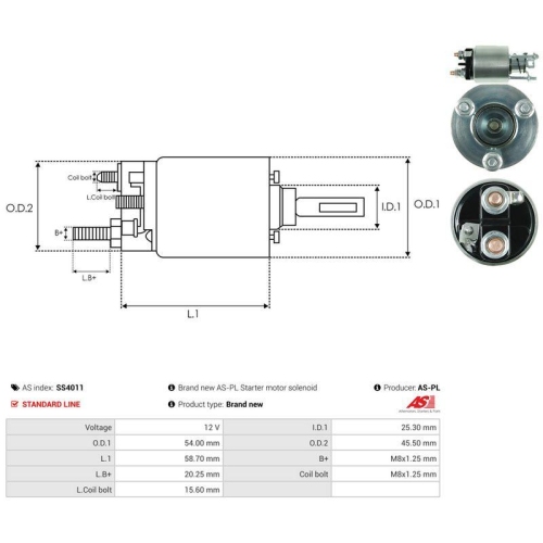 AS-PL Magnetschalter, Starter AS SS4011