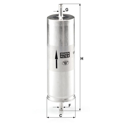 MANN-FILTER Kraftstofffilter WK 516