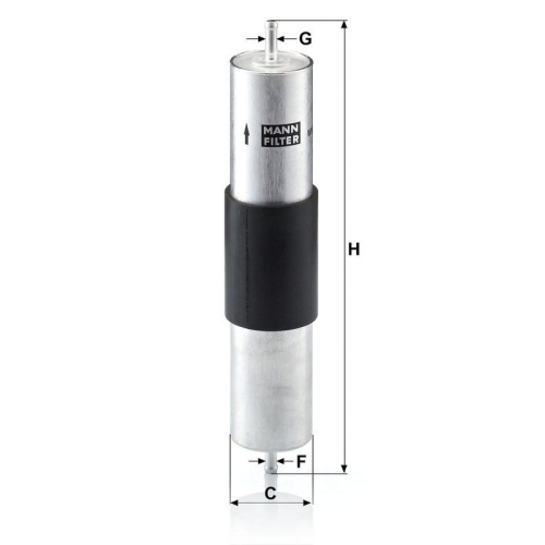 MANN-FILTER Kraftstofffilter WK 516/1