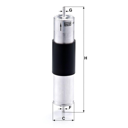 MANN-FILTER Kraftstofffilter WK 521/3