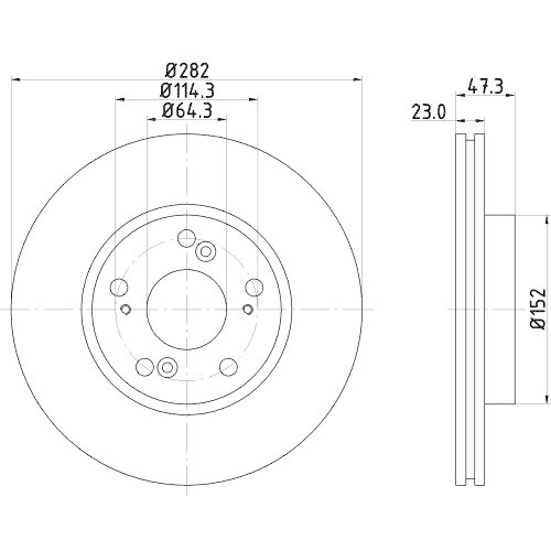 HELLA Bremsscheibe 8DD 355 110-631