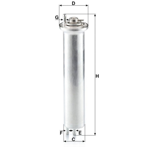MANN-FILTER Kraftstofffilter WK 532
