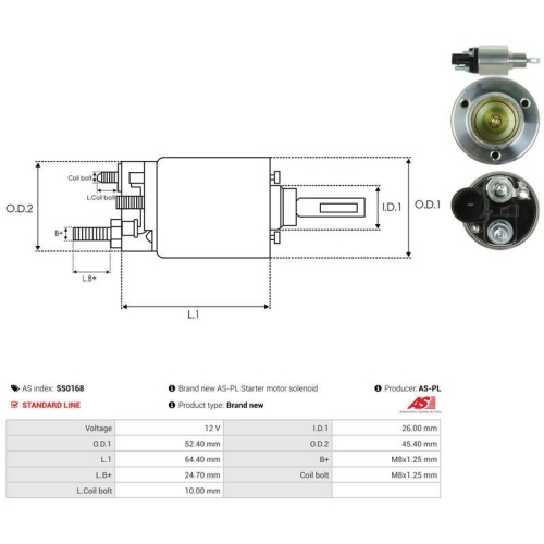 AS-PL Magnetschalter, Starter AS SS0168