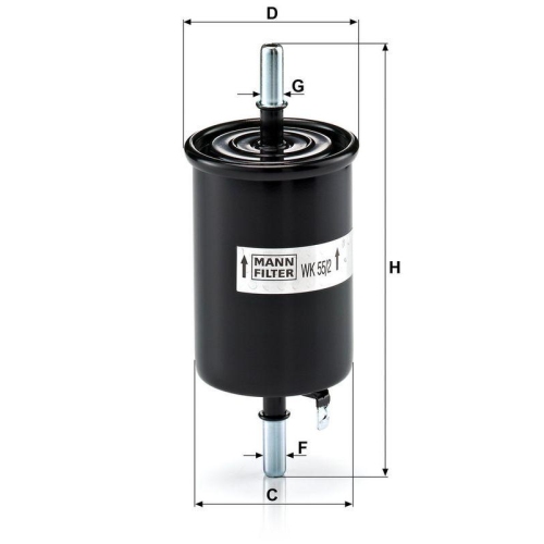 MANN-FILTER Kraftstofffilter WK 55/2