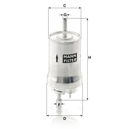 MANN-FILTER Kraftstofffilter WK 59 x