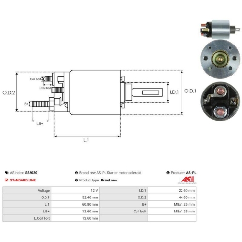 AS-PL Magnetschalter, Starter AS SS2020