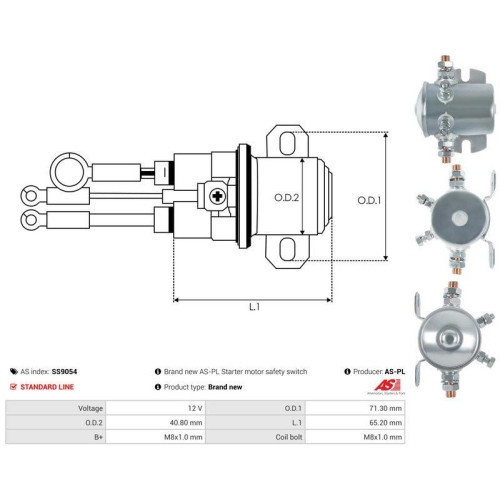 AS-PL Magnetschalter, Starter AS SS9054