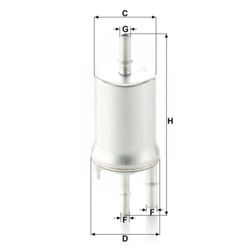 MANN-FILTER Kraftstofffilter WK 6015