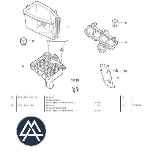 Kompressor Luftfederung 2420-01-5127 Miessler Automotive