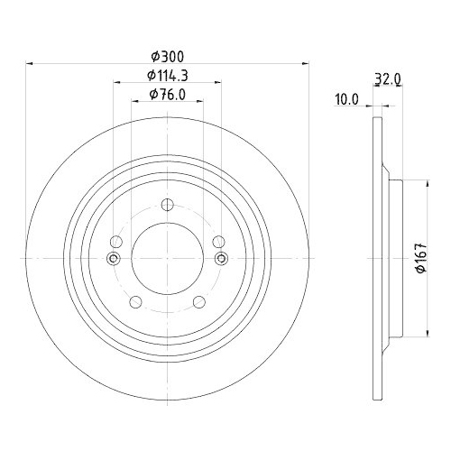 HELLA Bremsscheibe PRO 8DD 355 134-291