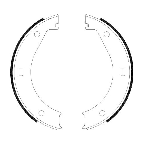 HELLA Bremsbackensatz, Feststellbremse 8DA 355 050-311