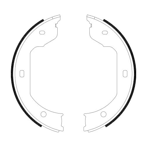 HELLA Bremsbackensatz, Feststellbremse 8DA 355 050-471