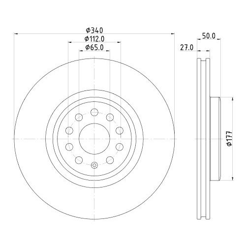 HELLA Bremsscheibe 8DD 355 134-751